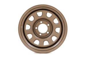 GMC K1500 Steel Wheel - Rough Country - 10-slot D-window design - Bronze - '79-'99